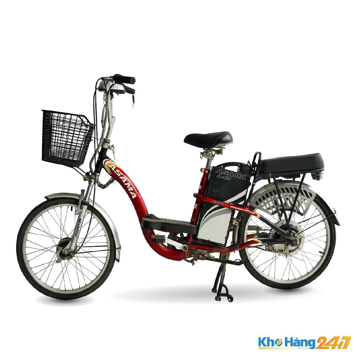 Xe dap dien Asama A 48 do 02 - Xe đạp điện giá rẻ dưới 5 triệu chất lượng tốt không thể bỏ qua