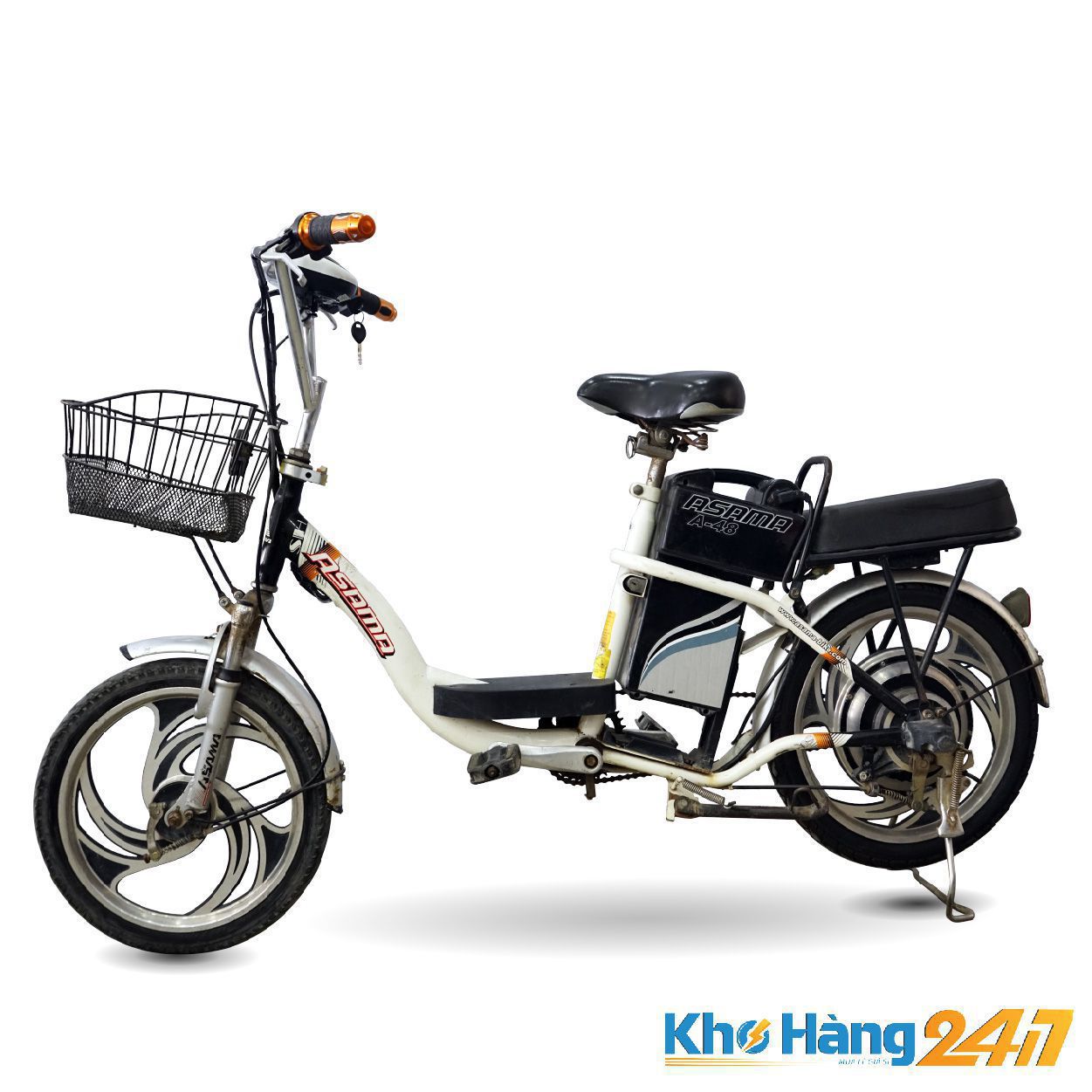 XE DAP DIEN ASAMA A 48 Trang 01 - Khohàng247 bán xe đạp điện nhật cũ TP.HCM