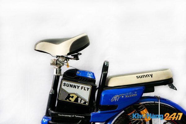 xe dap dien sunny fly cu 05 600x400 - Xe đạp điện Sunny Fly xanh cũ