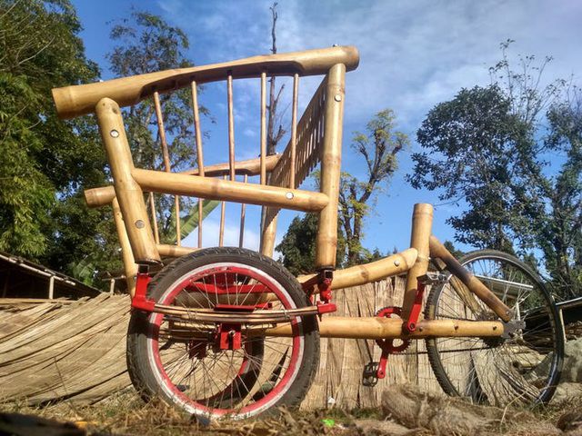 Độc đáo mẫu xe đạp điện đa năng bằng tre ở Nepal - 14