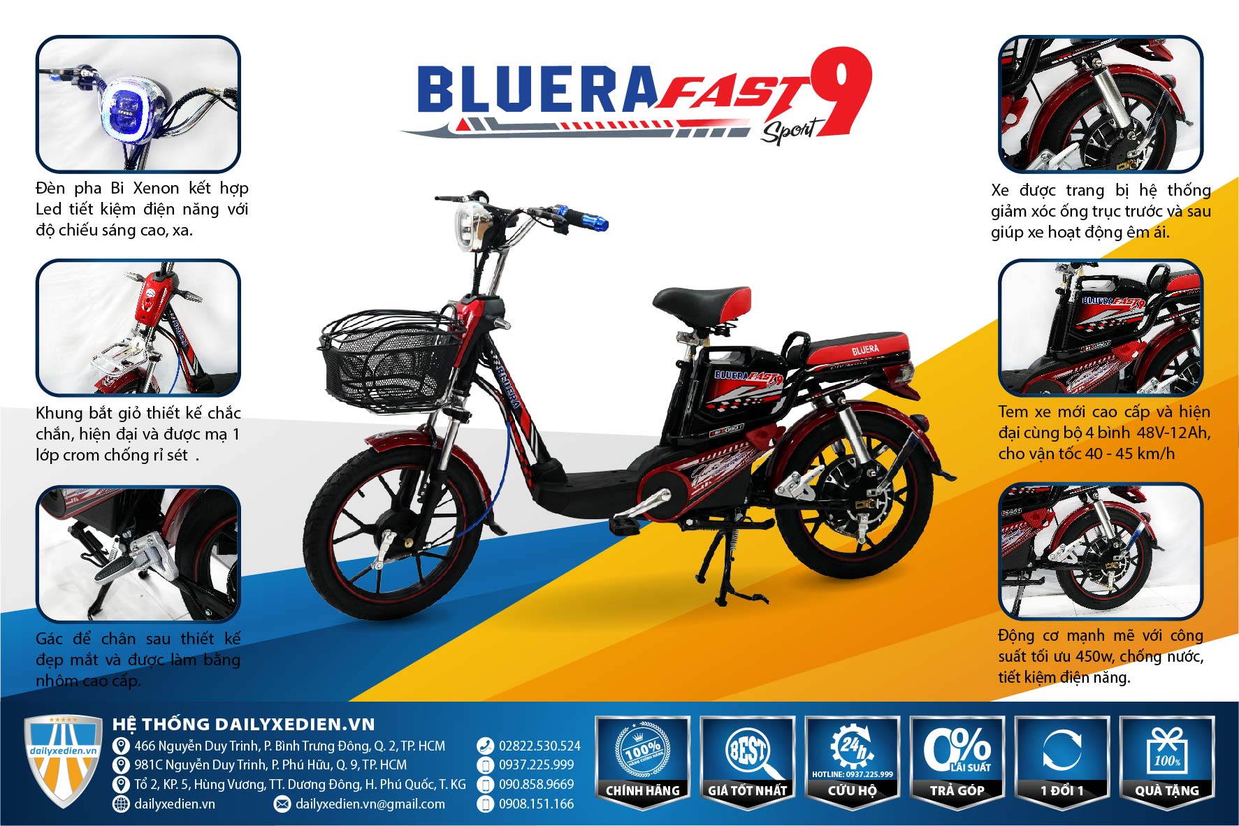 xe dap dien bluera fast 9 TT 2 01 - Xe đạp điện Bluera Fast 9