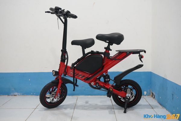 xe dap dien mini family 3 cho ngoi gap 2 600x400 - Xe đạp điện family 3 chổ ngồi gấp gọn