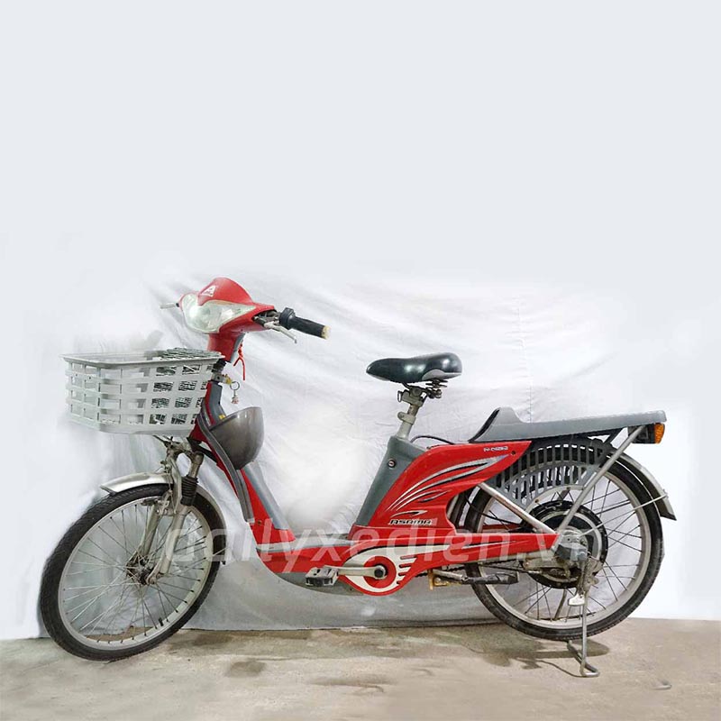 xe dap dien asama a eoio do 01 - Xe đạp điện Asama Eoio cũ - Đỏ