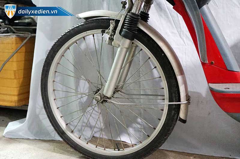 xe dap dien asama a eoio do 07 - Xe đạp điện Asama Eoio cũ - Đỏ