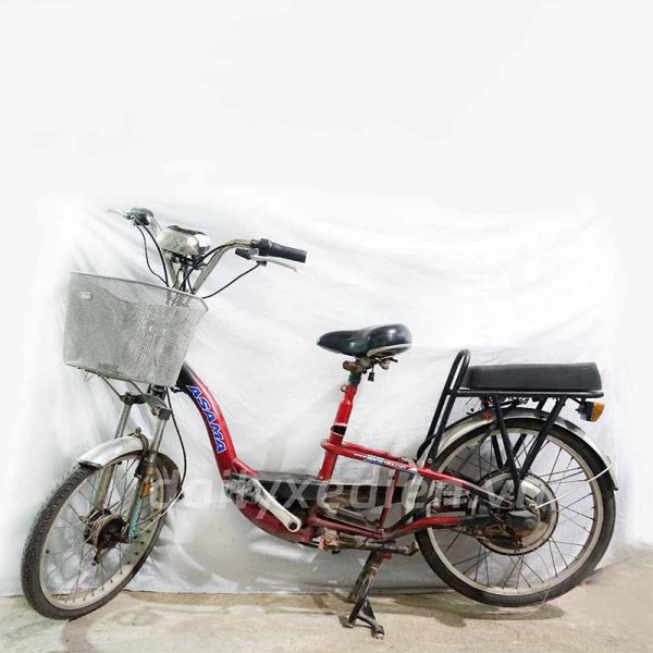 xe dap dien cu asama do 01 600x600 - Xe đạp điện Asama cũ - Đỏ