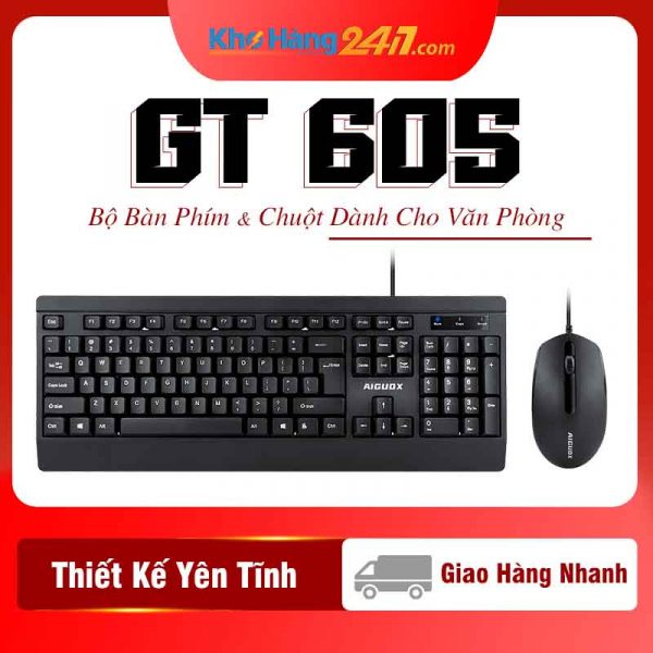 Ban phim chuot GT605 4 1 600x600 - Combo bàn phím chuột GT 605