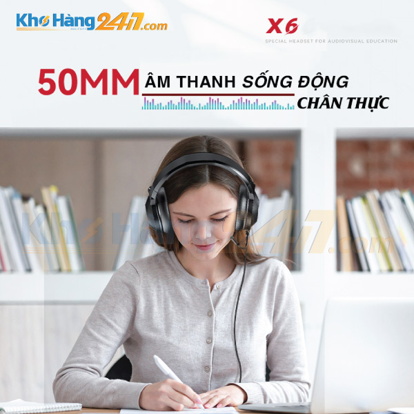 Tai nghe X6 8 - Tai nghe X6 khử tiếng ồn - Micro HD